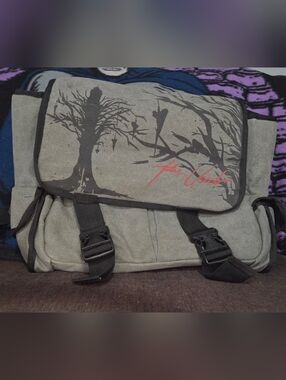 Vintage 'The Used' Canvas Messenger Bag